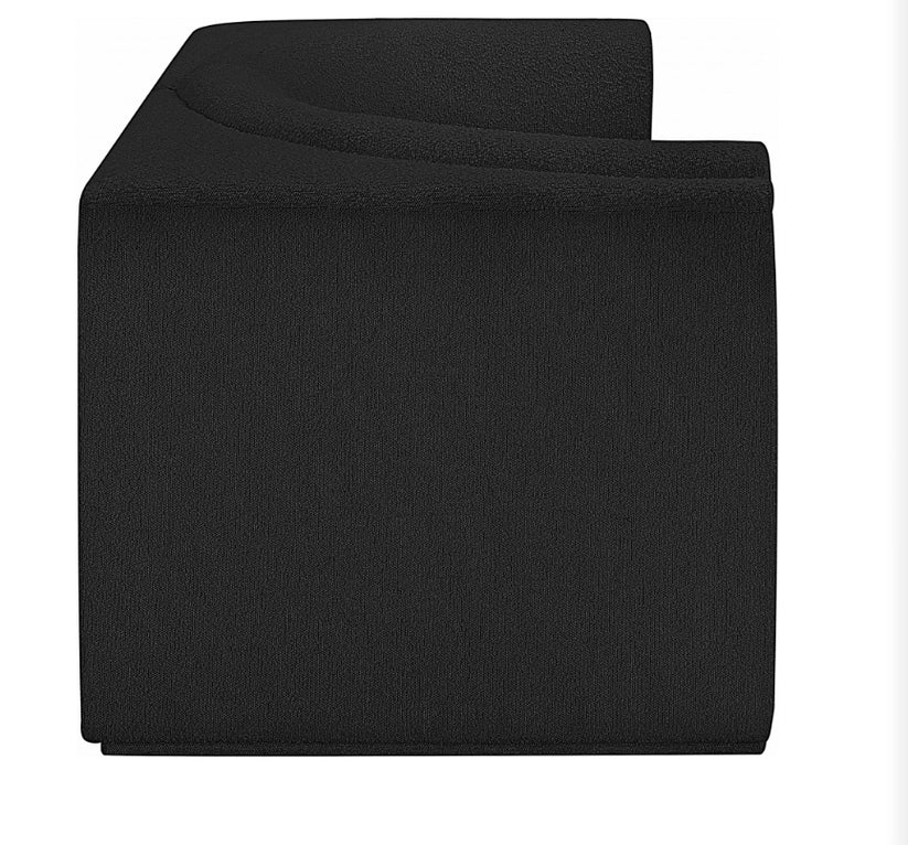 Omen Boucle Fabric Loveseat with Arms